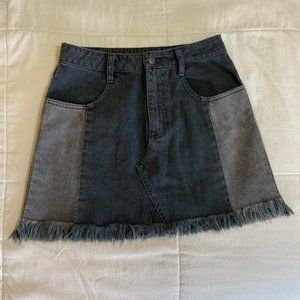 Free People Black Denim Skirt Size 4